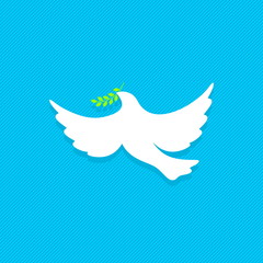 Dove, a symbol of peace and purity. The biblical symbol of the Holy Spirit.