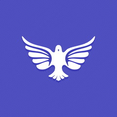 Dove, a symbol of peace and purity. The biblical symbol of the Holy Spirit.