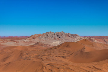 Fototapeta na wymiar Noon shot over Sossusvlei, in the Namib Desert, Namibia