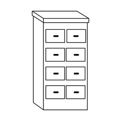 Wooden Four Drawer Rack icon