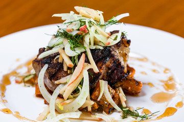 Roasted pork shoulder