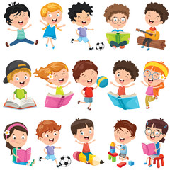 Collection Of Little Cartoon Children