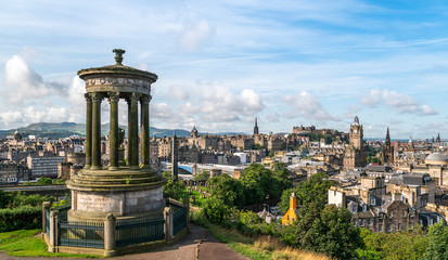 Edinburgh Scotland Skyline ,viewed from Calton Hill