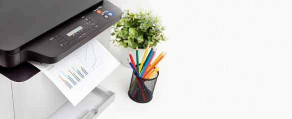 Printer, copier device in office