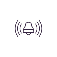 Isolated bell icon vector design