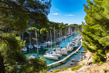 Calanque de Port Miou - fjord near Cassis Village in Provence