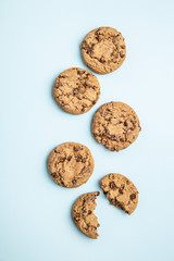 Sweet biscuits. Chocolate cookies.