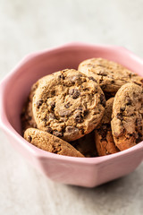 Sweet biscuits. Chocolate cookies.