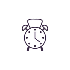 Isolated alarm clock icon vector design