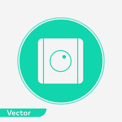 Light dimmer switch vector icon sign symbol