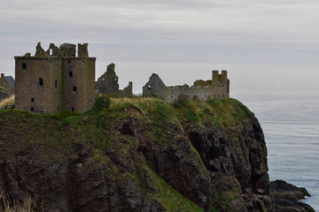 Fototapeta premium Dunnottar Castle landscape in Scotland