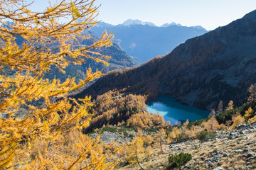 The Lagazzuolo lake in Valmalenco