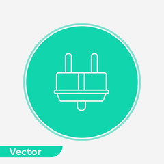 Plug vector icon sign symbol