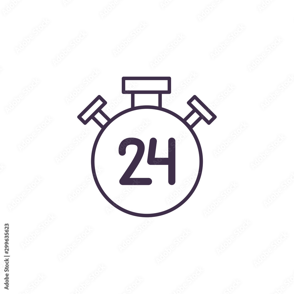 Poster isolated chronometer vector design