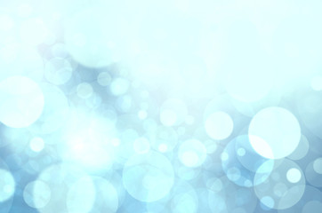 Abstract blue background with bokeh