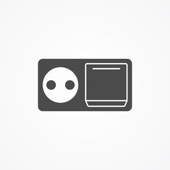 Socket vector icon sign symbol