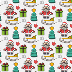 Vector seamless Christmas pattern