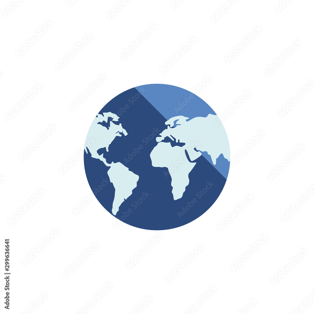 Poster isolated planet sphere vector design