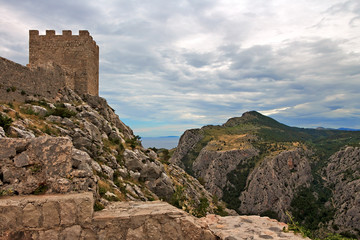 Fototapeta na wymiar Fortica oberhalb von Omis