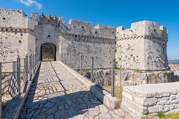 Castle of Monte Sant'Angelo, province of Foggia, northern Apulia, Italy.