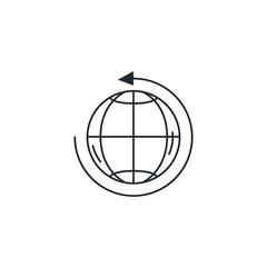 Isolated global sphere icon vector design