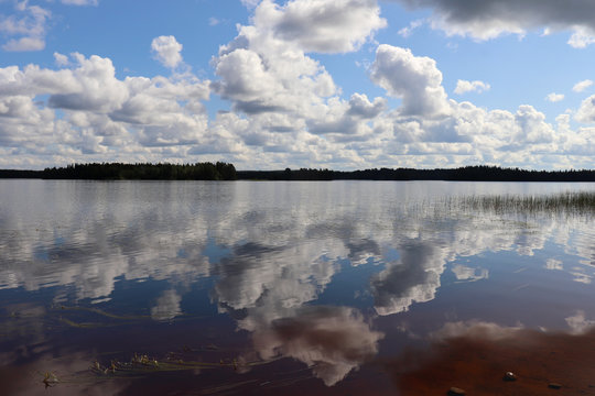 Reflection in Lake Ranuanijarvi © Kari