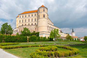 Fototapeta na wymiar Mikulov Castle in the town of Mikulov in South Moravia, Czech Republic.