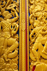 Buddist temple Vat Haysoke in Vientiane. Laos. Asia.