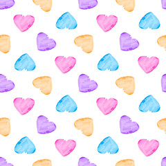 Abstract seamless heart pattern.