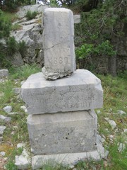Mountain Orjen Montenegro Austrohungarian army stone landmark from 1830. year