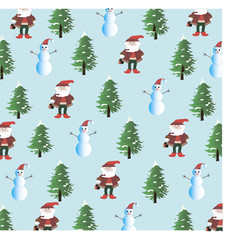 Pattern. Christmas characters. wrapping, packaging, wallpaper