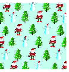 Pattern. Christmas characters. wrapping, packaging, wallpaper