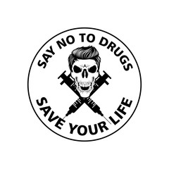 drugs logo vector image