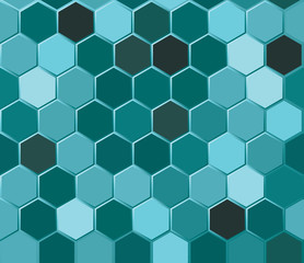 Abstract hexagons background