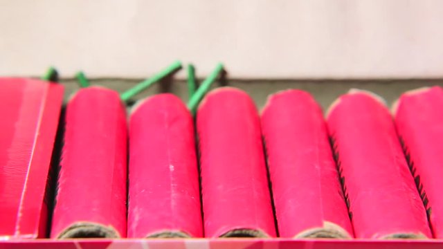 Big firecrackers in the box slider shoot