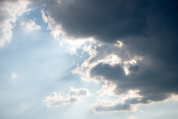 blue sky with white clouds