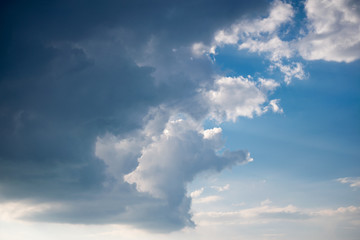 blue sky with clouds