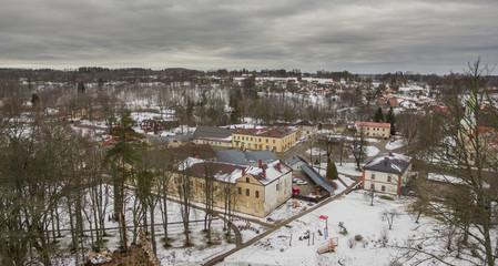 Obraz premium aerial view of the city