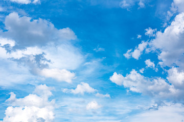 Blue sky with white clouds