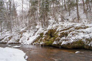 river in winter