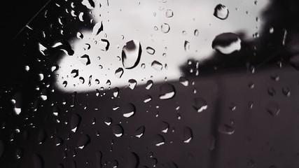 drops on glass