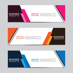 Vector abstract geometric design banner web template. Modern design. Vector illustration