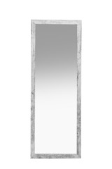 Beautiful large mirror isolated on white. Home decor