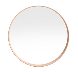 Beautiful modern mirror isolated on white. Home decor