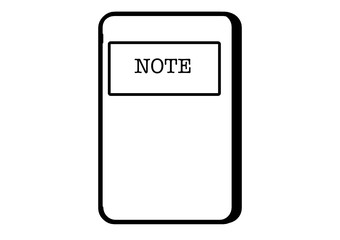 Notebook icon, a general notebook icon that can for any purposes.
