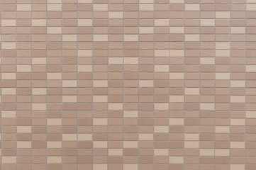 Panorama of White Ceramic tile brick wall texture and background