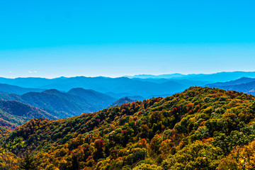 Fototapeta premium Autumn Vista in the Great Smoky Mountain.