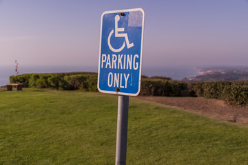 handicap sign