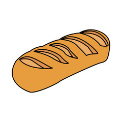 bar of bread icon, colorful design