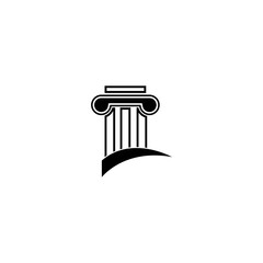 Law logo template vector icon design